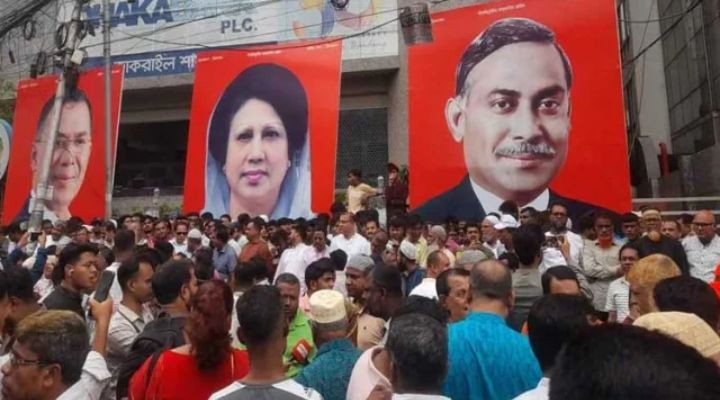 নয়াপল্টনে শ্রমিক সমাবেশ শুরু, নেতাকর্মীদের ঢল